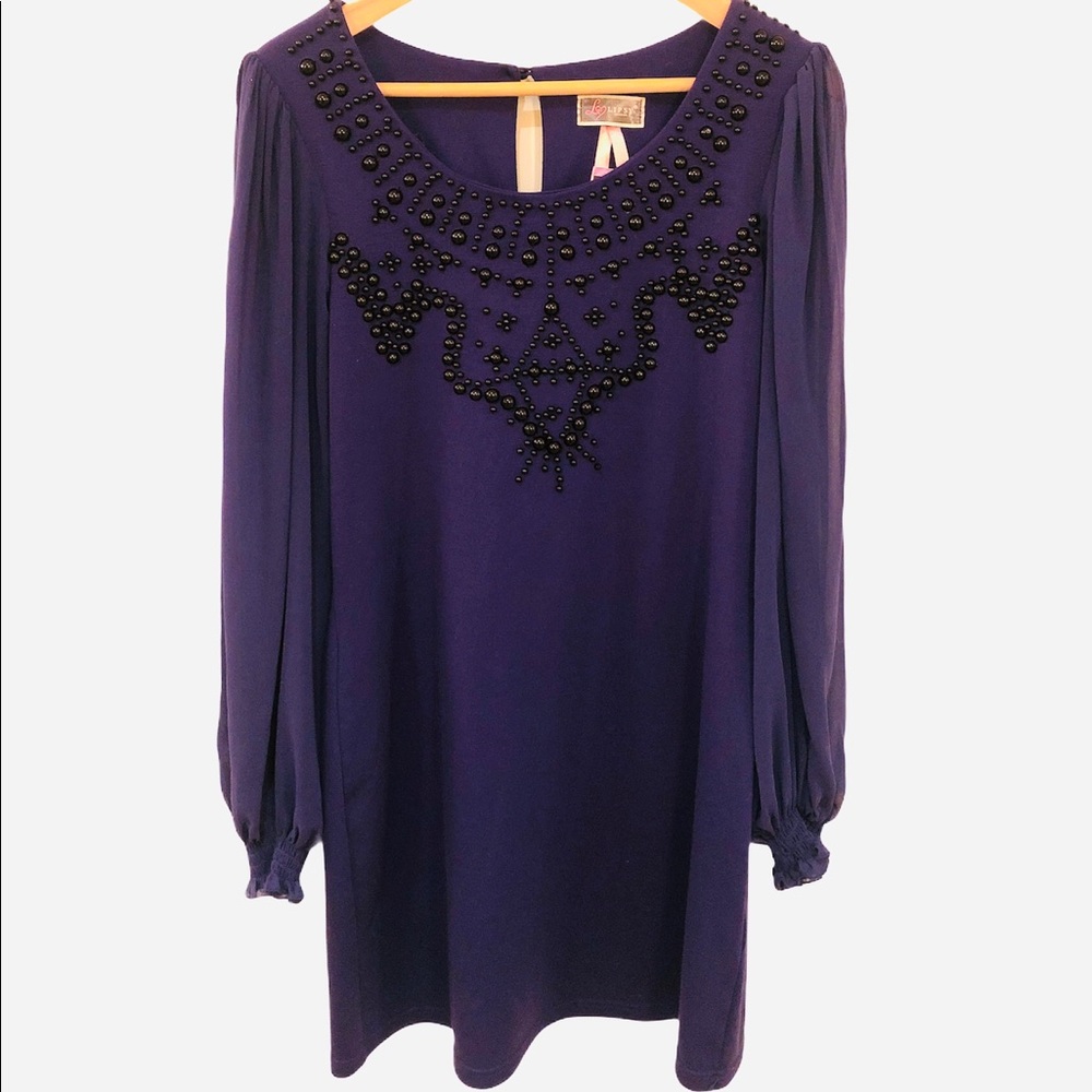 Lipsy Indigo Beaded Dress